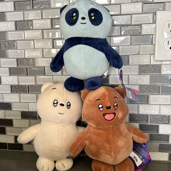 SOLDWe Baby Bears Plush (BABY) ICE BEAR PANDA GRIZZLY Set Of 3 / Limited Edition - Picture 1 of 16
